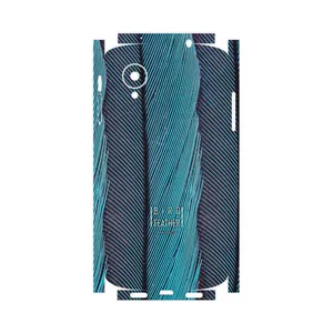 MAHOOT Turquoise feathers-FullSkin Cover Sticker for Google Nexus 5