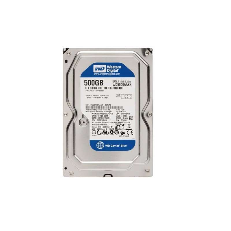 هارد دیسک اینترنال وسترن دیجیتال مدل WD BLUE WD5000AAKX ظرفیت 500 گیگابایت