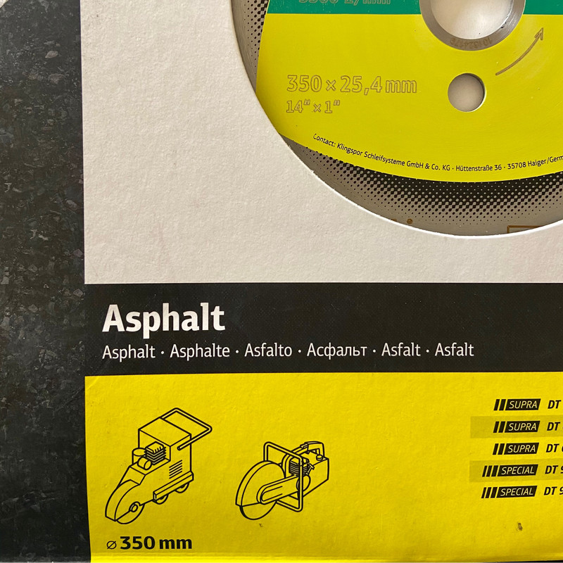 صفحه برش الماسه کلینگ اسپور مدل DT 612 AB Supra