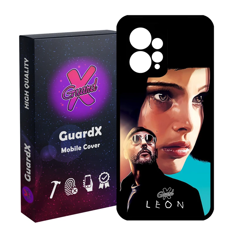 کاور گارد ایکس طرح Leon مدل Glass10322 مناسب برای گوشی موبایل شیائومی Redmi Note 12 4G
