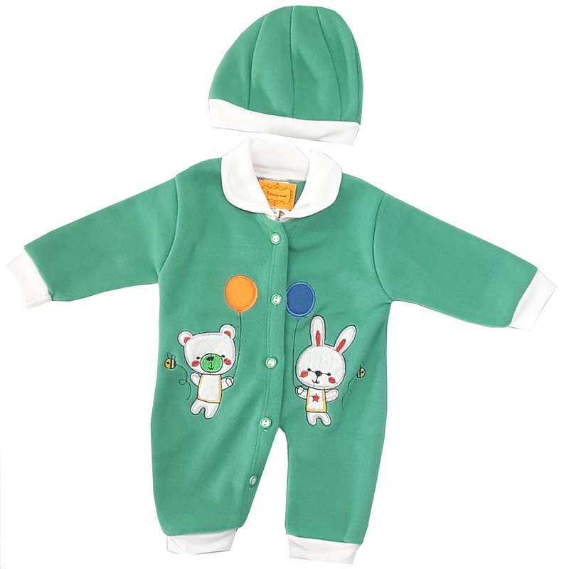 ست سرهمی و کلاه نوزادی مدل شاین کیدز کد s20-02