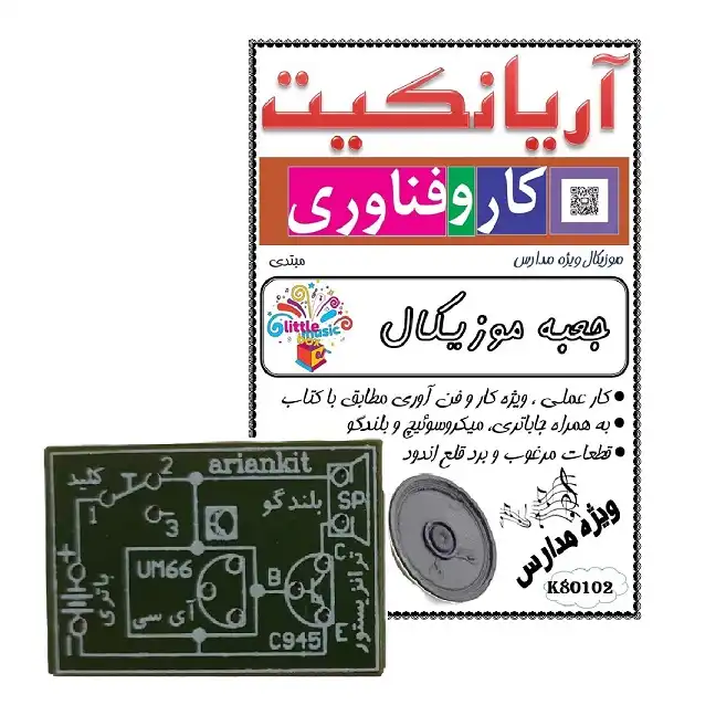 کیت آموزشی آریانکیت مدل جعبه موزیکال ویژه مدارس کد K80102 مجموعه 10 عددی