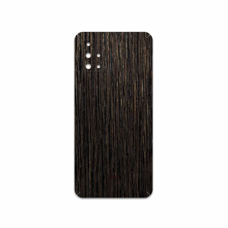 برچسب پوششی ماهوت مدل Dark-Gold-Stripes-Wood مناسب برای گوشی موبایل سامسونگ Galaxy M31S