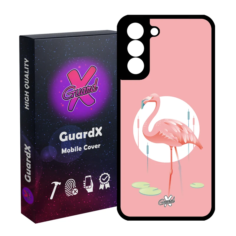 کاور گارد ایکس طرح Flamingo مدل Glass10084 مناسب برای گوشی موبایل سامسونگ Galaxy S21 FE