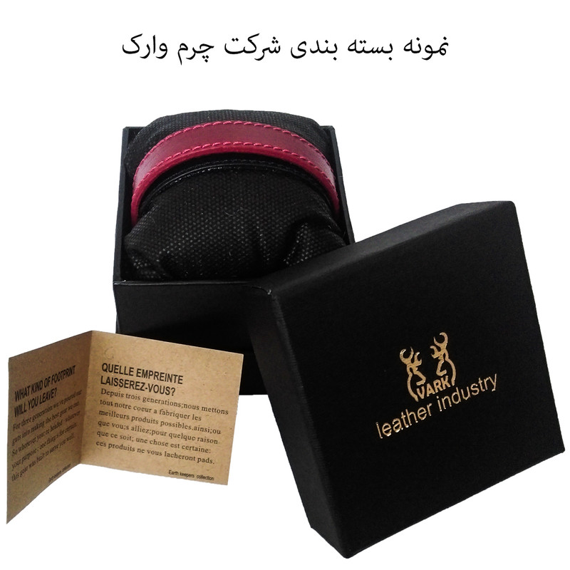 دستبند چرم وارک مدل رهام کد rb205