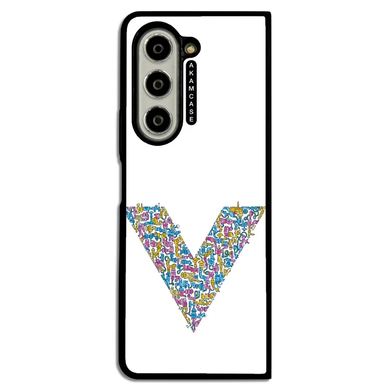 کاور آکام مدل AMC-WSGZFOLD5-ALPHADOODLEBET-22 مناسب برای گوشی موبایل سامسونگ Galaxy Z Fold 5