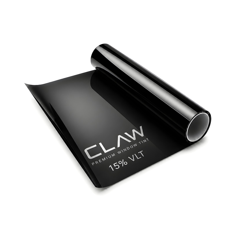 برچسب دودی شیشه عقب خودرو کلاو مدل ضد خش 15 درصد آنتی یووی تک لایه کد 75-claw-iiim-15 رول 2 متری