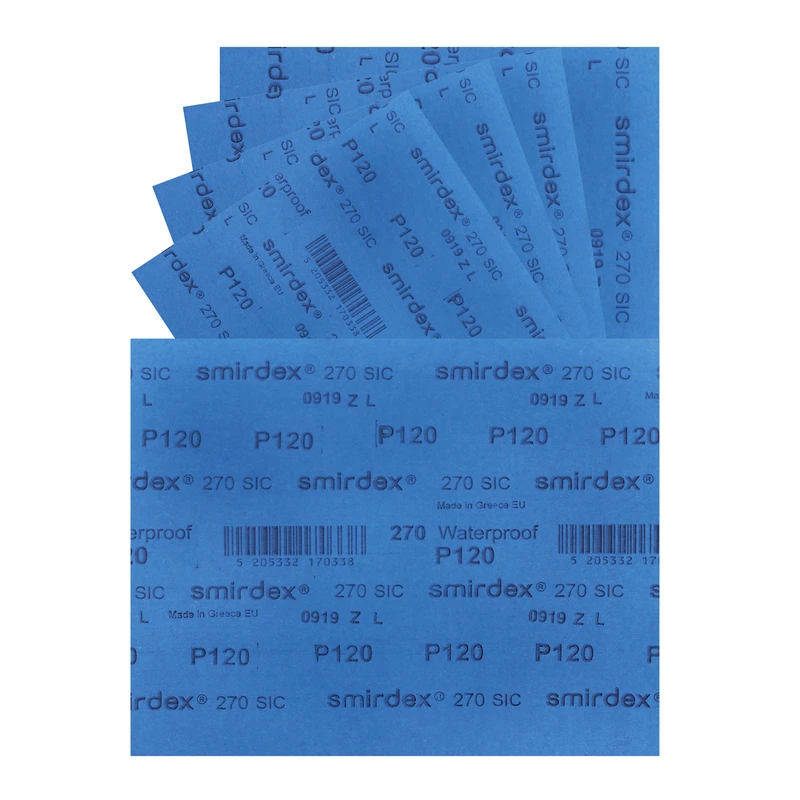 ورق سنباده اسمیردکس مدل P120 SIC بسته 5 عددی