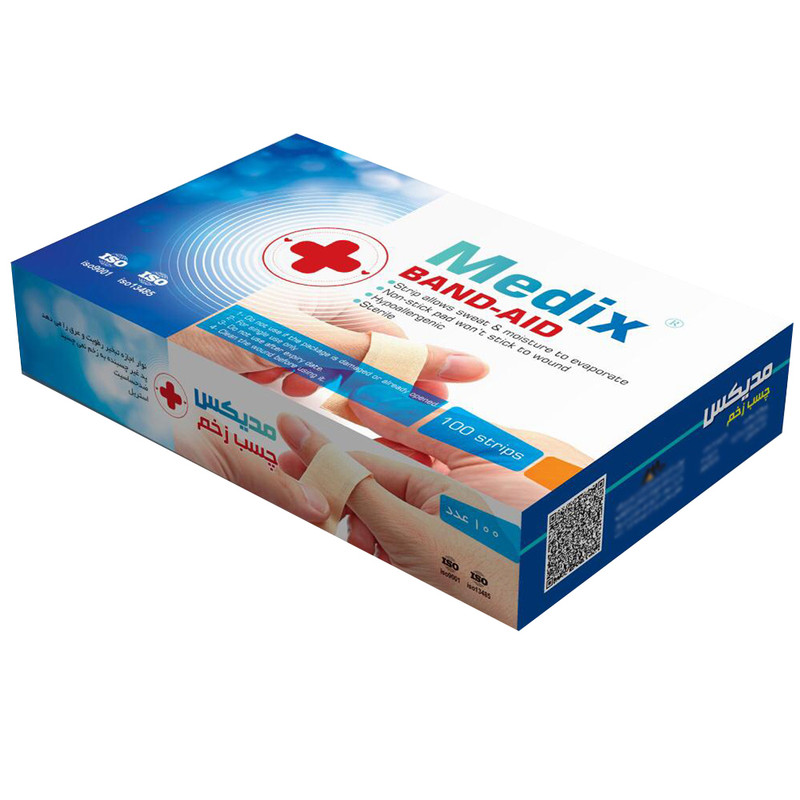 چسب زخم مدیکس مدل Hypoallergic مجموعه 3 عددی