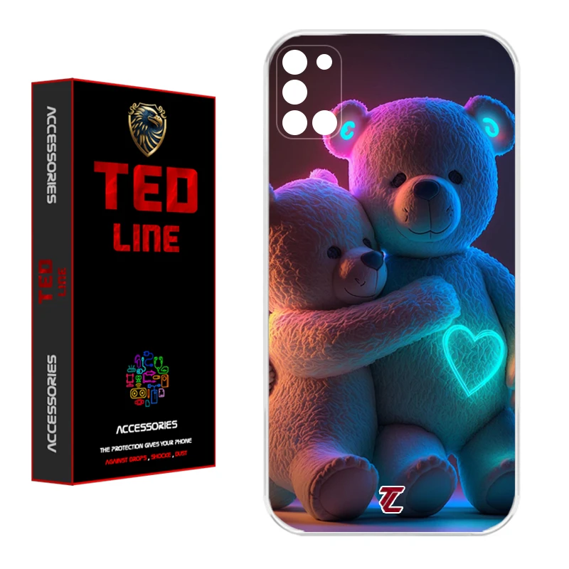 کاور تد لاین طرح خرس عاشق کد 1112 مناسب برای گوشی موبایل سامسونگ Galaxy A31