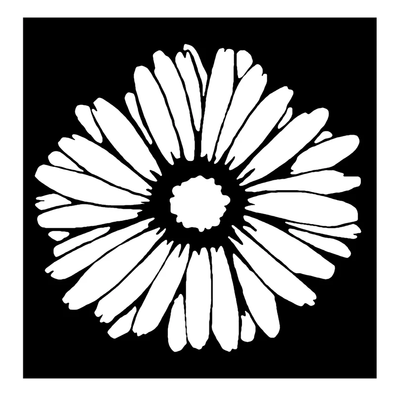  شابلون باتیس آرت طرح گل کد 50-440