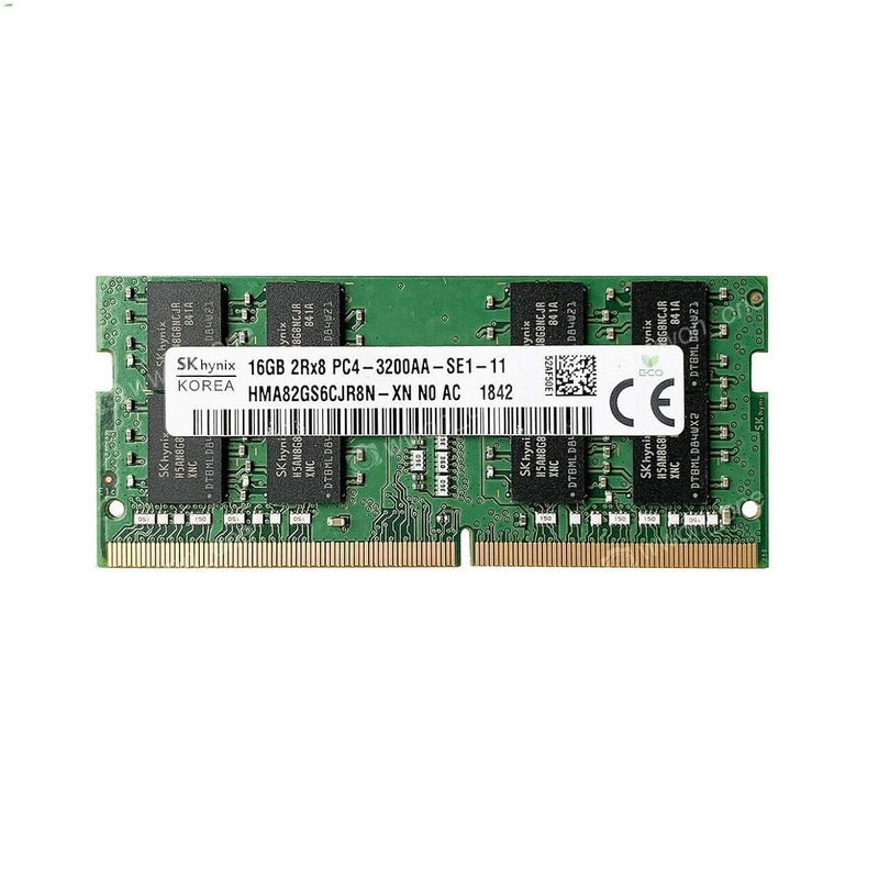 رم لپ تاپ DDR4 تک کاناله 3200 مگاهرتز CL22 اس کی هاینیکس مدل PC4-25600 ظرفیت 16 گیگ