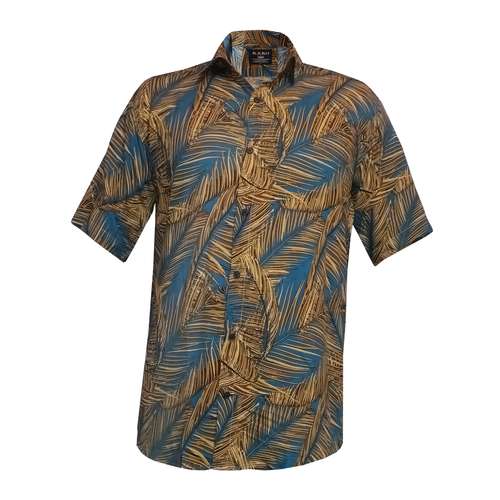 پیراهن آستین کوتاه مردانه مدل هاوایی کد H-par-ta