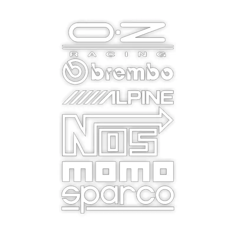 برچسب بدنه خودرو طرح لوگو روی درب مدل k2001