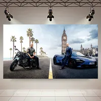 پوستر طرح سریع و خشن مدل Hobbs & Shaw کد AR6730