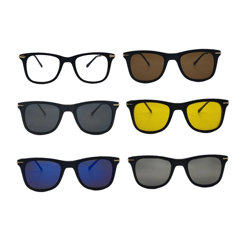 فریم عینک طبی ویفری مدل TR2326 به همراه کاور آفتابی مجموعه 6 عددی