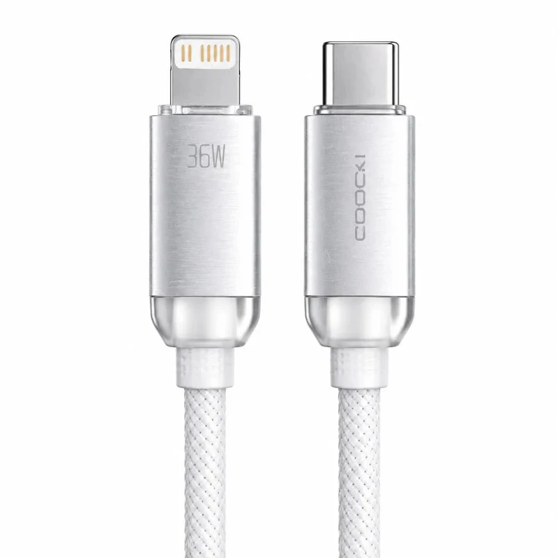 کابل تبدیل USB-C به لایتنینگ توکی مدل 36W طول 1 متر