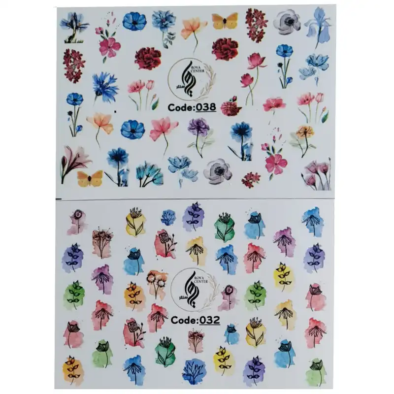 برچسب لنز ناخن رویاسنتر مدل 3832 مجموعه 2 عددی