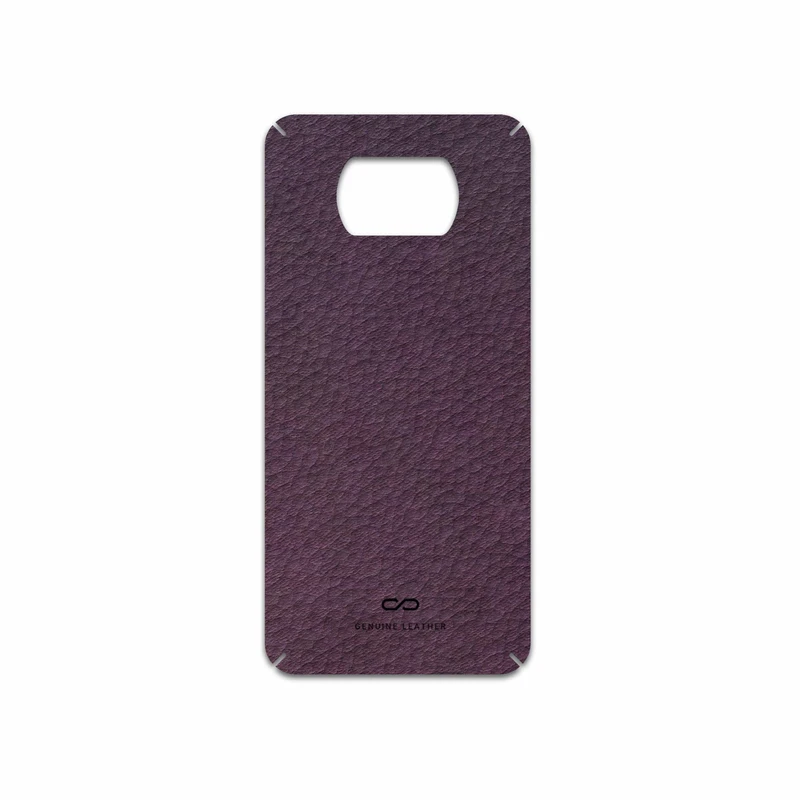 برچسب پوششی ماهوت مدل Purple-Leather مناسب برای گوشی موبایل شیائومی Poco X3 Pro