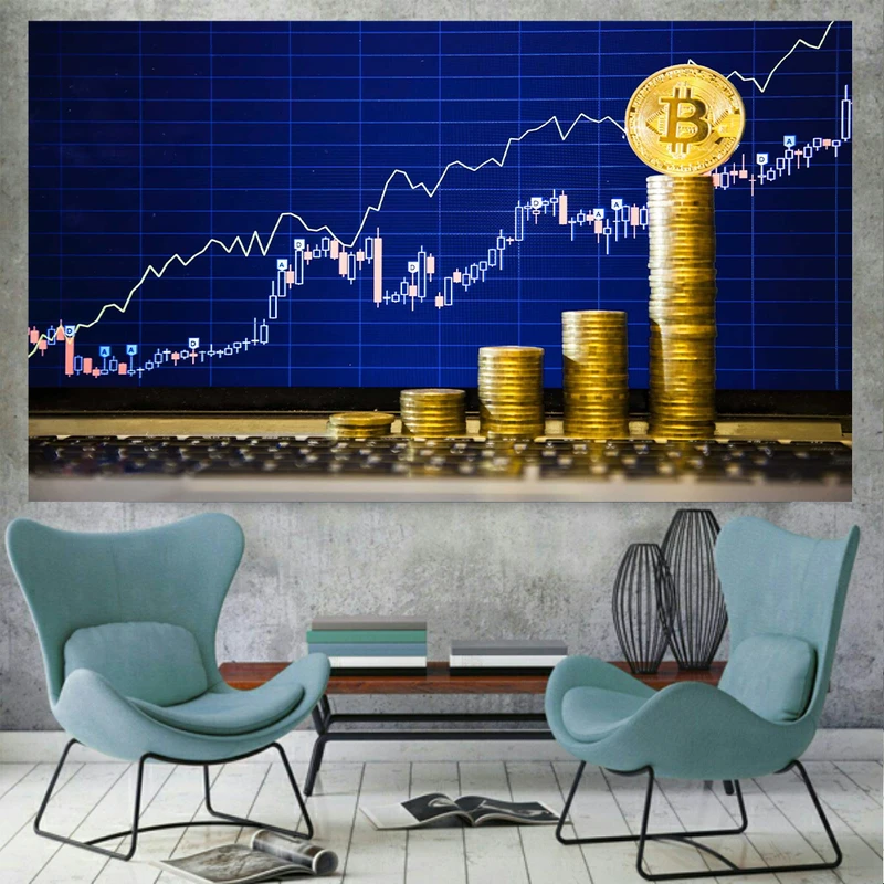 تابلو شاسی مدل بیت کوین طرح Candle Diagram کد AR320