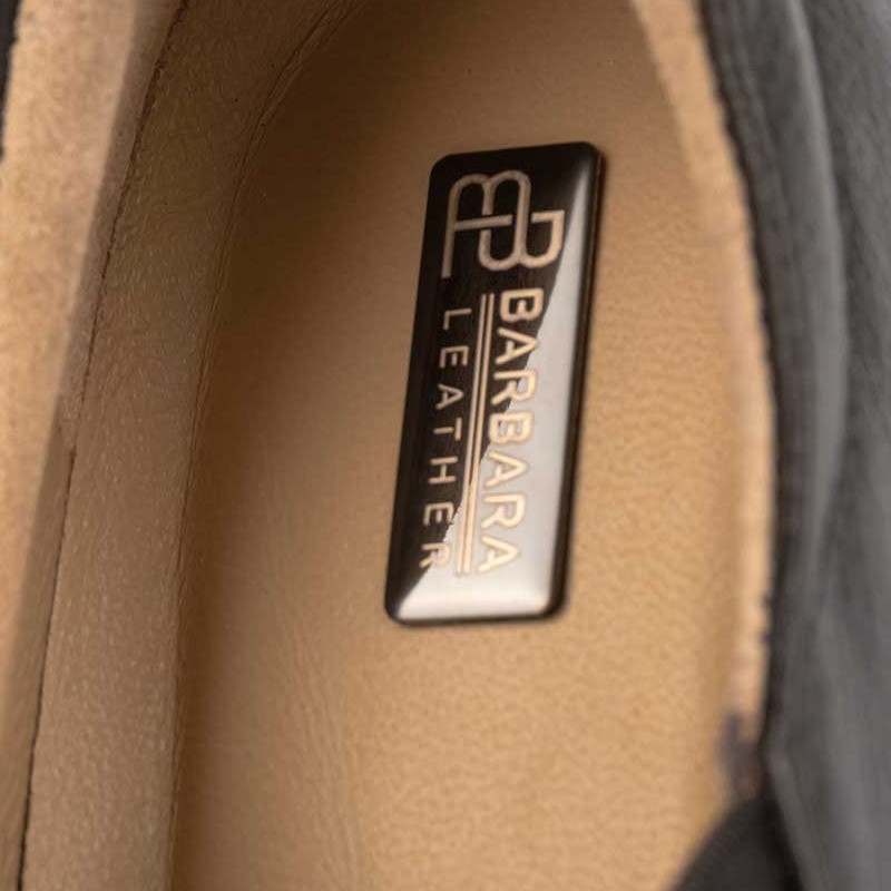 کفش روزمره زنانه چرم باربارا مدل 0190