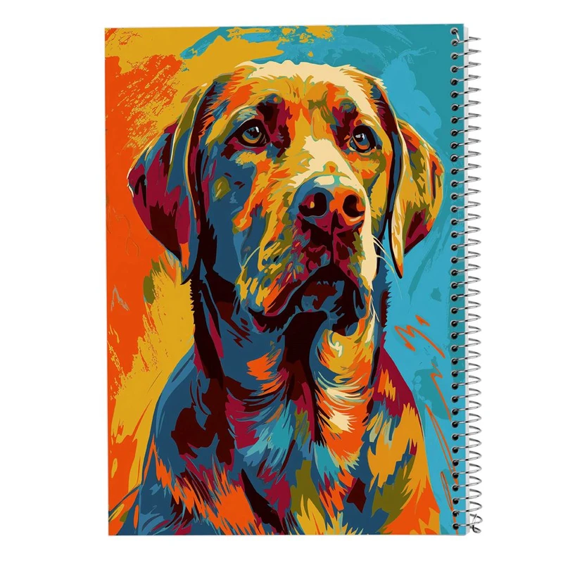 دفتر ژورنال نویسی 50 برگ مدوپد مدل نقطه ای طرح سگ و گربه کد DF17252