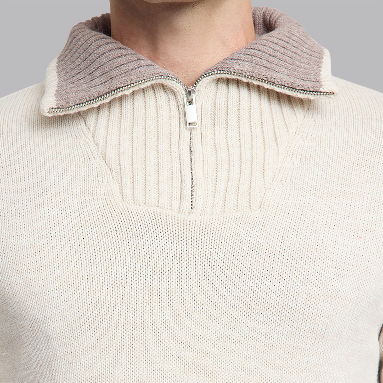 پلیور یقه برگردان مردانه مدل 820033038 طرح ترندیول -  - 7