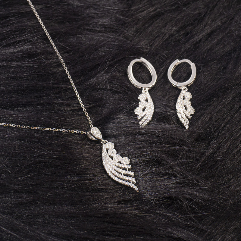 نیم ست نقره زنانه مدل AVN-N1175