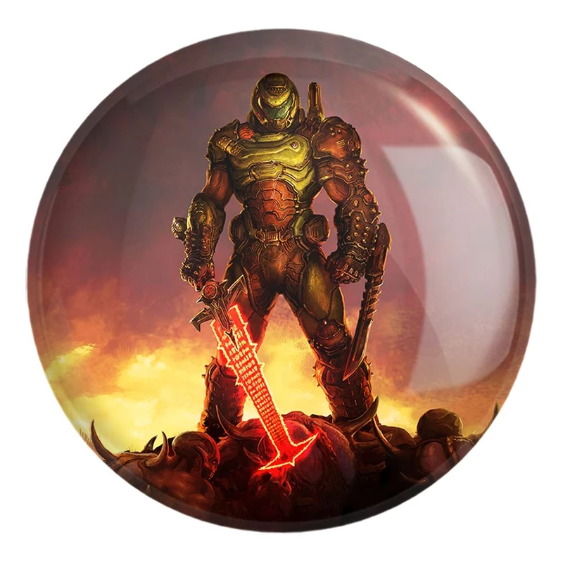 پیکسل خندالو طرح بازی دوم اترنال DOOM Eternal کد 30581 مدل بزرگ