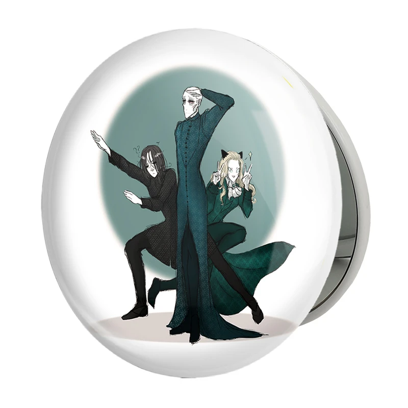 آینه جیبی خندالو طرح مرگ خواران هری پاتر Harry Potter مدل تاشو کد 19366 