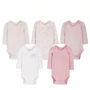 بادی آستین بلند نوزادی لوپیلو مدل BD2020 مجموعه پنج عددی