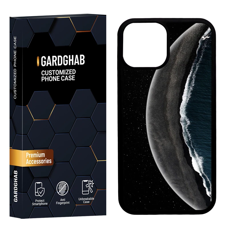 کاور گارد قاب مدل دورژله ای پشت گلس طبیعت مناسب برای گوشی موبایل اپل iPhone 13 Mini