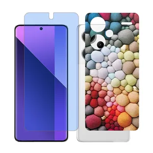 Glass Together model matte anti blue Screen Protector Suitable for Xiaomi Redmi Note 13 Pro Plus Mobile Phone with Back cover sticker