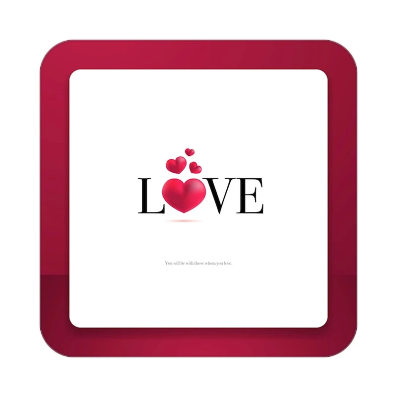 زیر لیوانی کاکتی طرح عاشقانه مدل mp39922