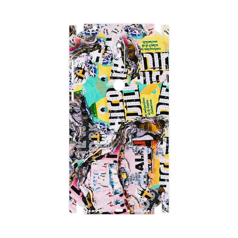برچسب پوششی ماهوت مدل Collage of Teared Paper-FullSkin مناسب برای گوشی موبایل نوکیا 3.1 Plus