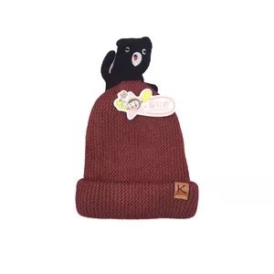 کلاه بافتنی نوزادی مدل خرس
