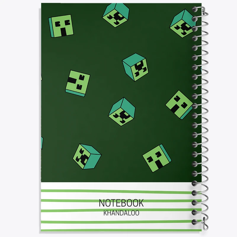 دفتر مشق 100 برگ خندالو طرح ماینکرافت (Minecraft) کد N565
