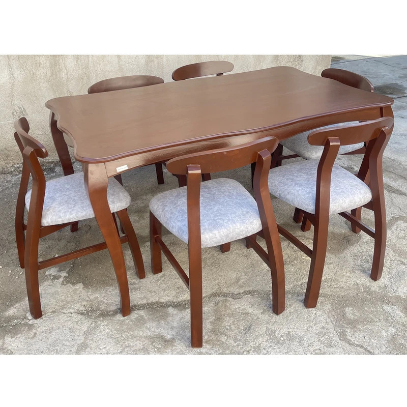 میز و صندلی ناهارخوری 6 نفره مدل kh06mehr