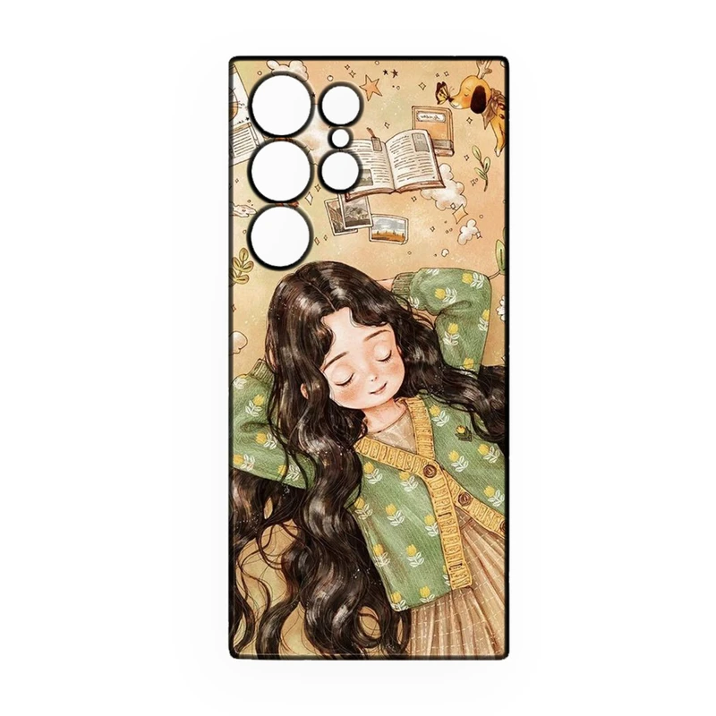 کاور طرح دخترانه کد 283 مناسب برای گوشی موبایل سامسونگ Galaxy S24 Ultra  