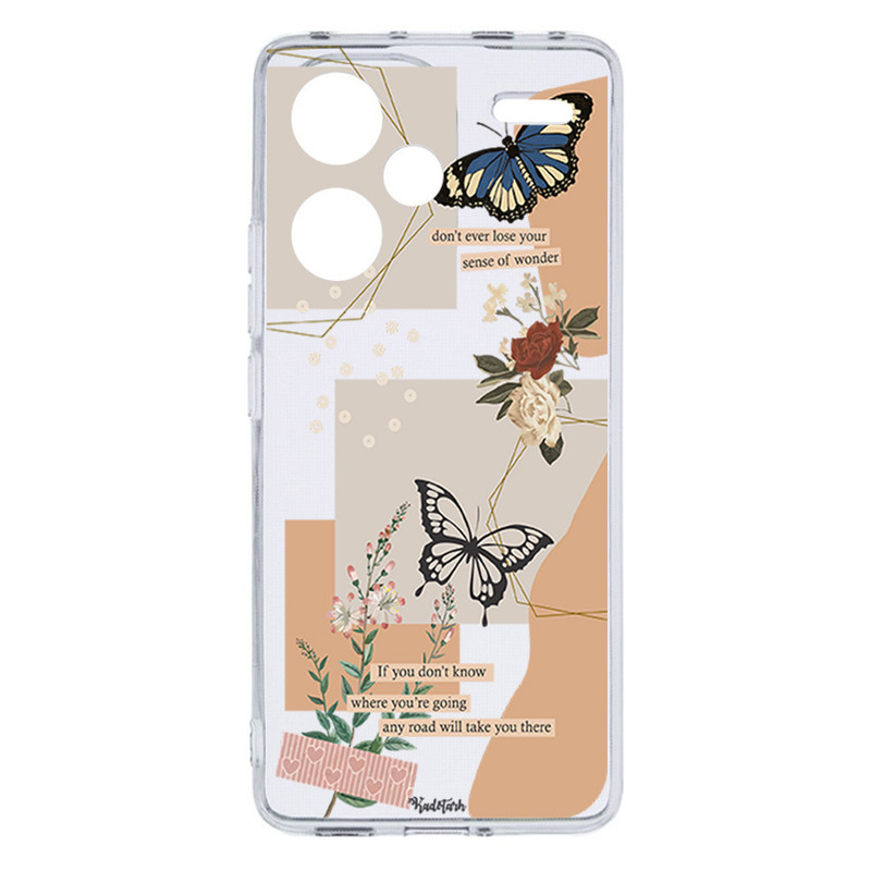 کاور طرح Butterfly مناسب برای گوشی موبایل شیائومی Redmi Note 13 Pro Plus