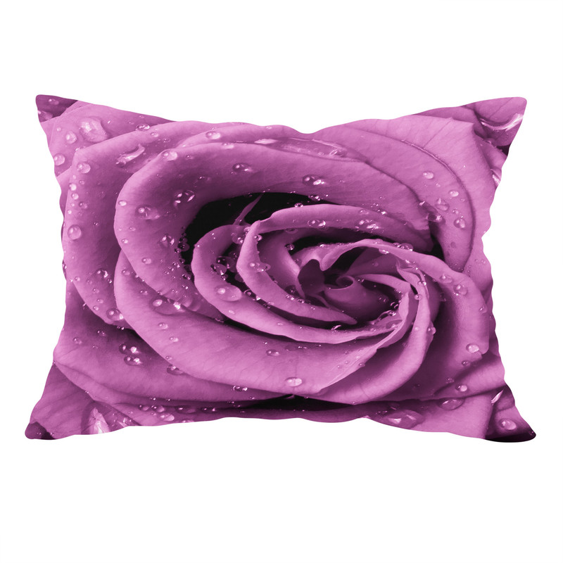 رو بالشی مدل مخمل طرح گل کد 3079