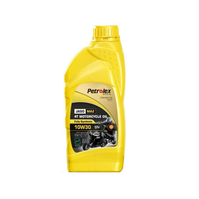 روغن موتور سیکلت تمام سنتتیک پترولکس مدل SN 10W-30 حجم 1 لیتر