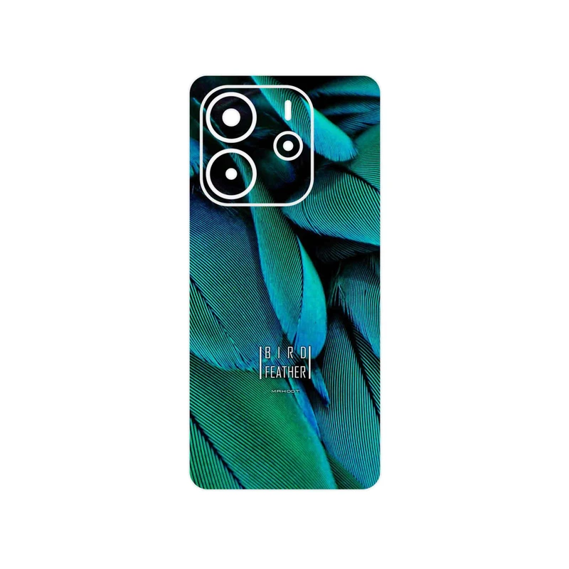 برچسب پوششی ماهوت مدل Green Feather مناسب برای گوشی موبایل شیائومی Redmi Note 14 4G