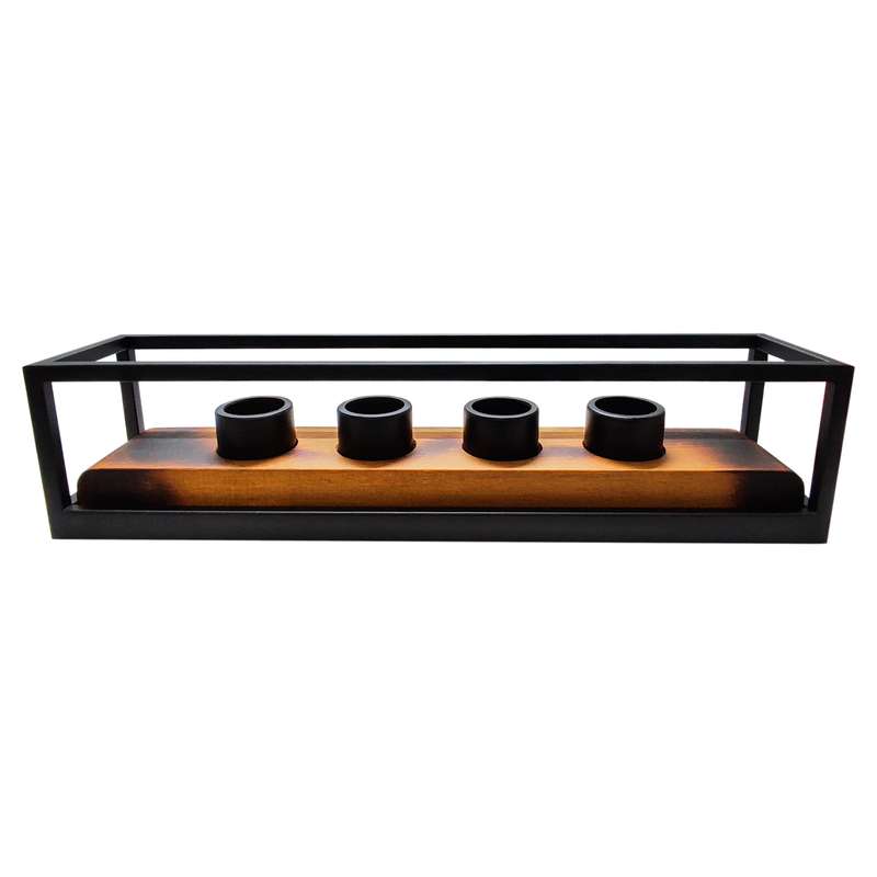شمعدان مدل wood iron-003