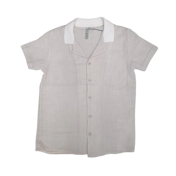 پیراهن آستین کوتاه یقه باز پسرانه نانیکا کیدز مدل ۱۲۵۱۱۹