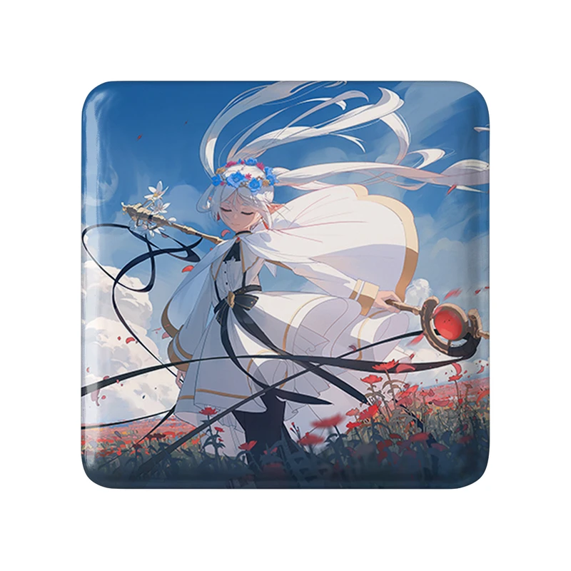 مگنت خندالو طرح انیمه فریرن (Frieren) مدل مربعی کد 33921