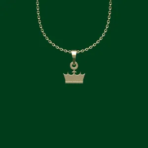 گردنبند طلا 18 عیار زنانه مدوپد مدل تاج کد FF2-1-1090