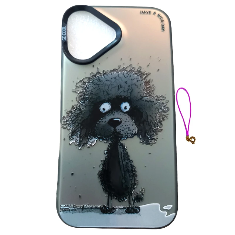 کاور کد dogiph16 مناسب برای گوشی موبایل اپل iPhone 16 به همراه آویز