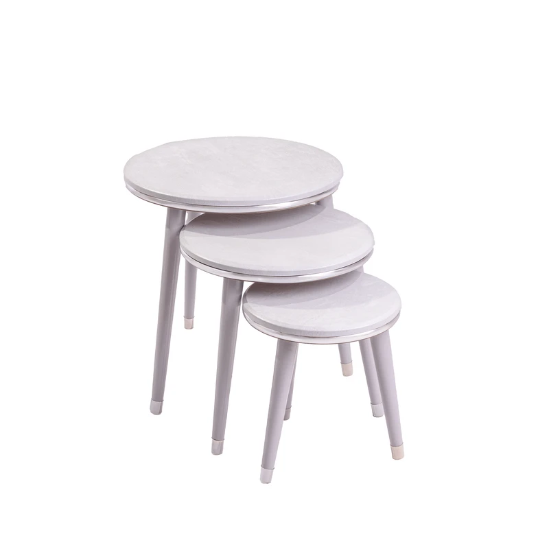 میز عسلی میز مارکت مدل ونوس مجموعه 3 عددی