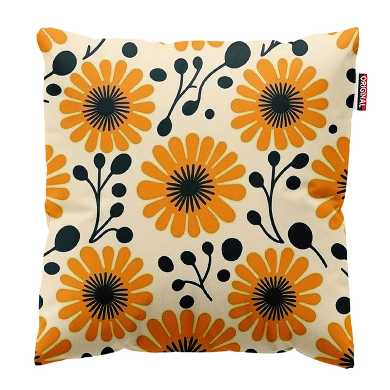 کوسن پاد آفرین طرح گل کد 3210 سایز 30*30 سانتی متر